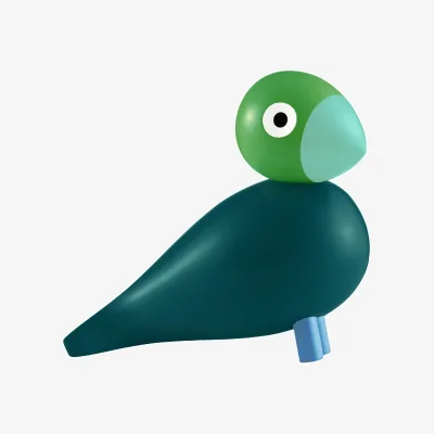Nordic Nest Kay Bojesen Denmark Kaj Bojesen Year Bird 2026 Birch Dark green