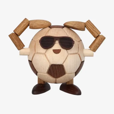 Nordic Nest Spring Copenhagen Billy Ball football figurine Beige 8x6.5x6.7 cm