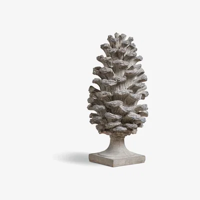 OKA Takayna Decorative Pine Cone, Tall - Grey