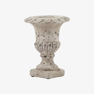 Olivia's Hill Interiors Fluted Stone Ceramic Urn / Small
