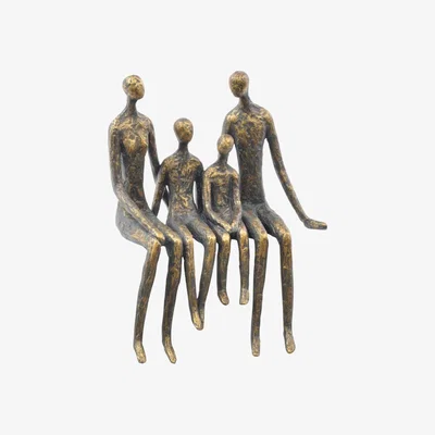 Olivia's Libra Sitting Family Of Four Shelf Sculpture