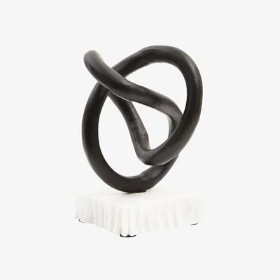 Olivia's Olivia's Matt Black Knot Sculpture