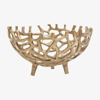 Olivia's Olivia's Pramoda Small Coral Effect Bowl in Gold