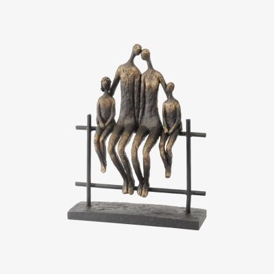 Olivia's Libra Duxford Bench Family Of Four Sculpture | Outlet