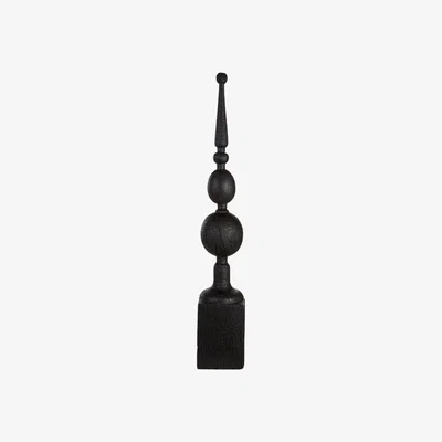 Olivia's Olivia's Black Wooden Finial Sculpture