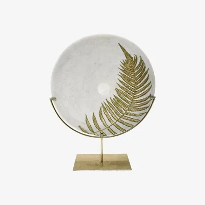 Olivia's Mindy Brownes Gold Leaf Circle Decor