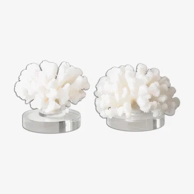 Olivia's Uttermost Hard Coral Sculptures - Set of 2