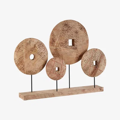 Olivia's Olivia's 4 Wooden Disc Sculpture