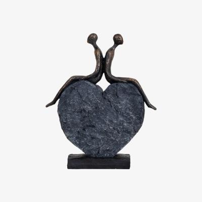 Olivia's Libra Couple's Love Heart Sculpture