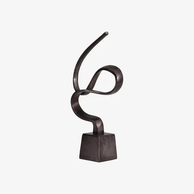 Olivia's Libra Metallic Bronze Aluminium Wellness Sculpture On Base