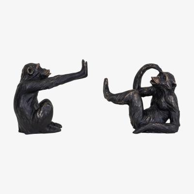 Olivia's Libra Set of 2 Orangutan Sculptures
