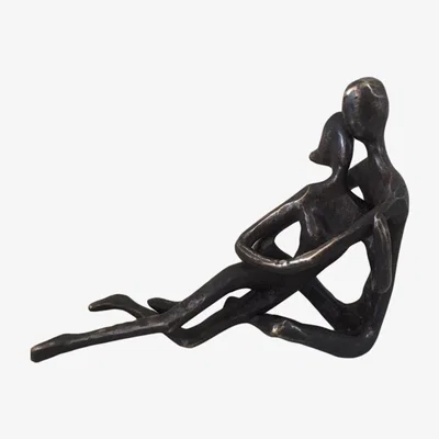 Olivia's Libra Bronze Couple Sculpture / Bronze / Kissing