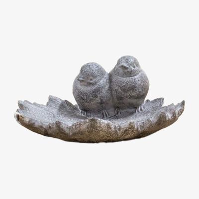 Olivia's Gallery Interiors Mendel Birdies on a leaf Grey