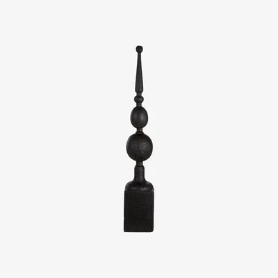 Olivia's Olivia's Black Wooden Finial Sculpture | Outlet