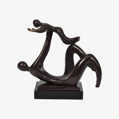 Olivia's Libra Iconic Bronzed Aluminium Parent And Baby Sculpture