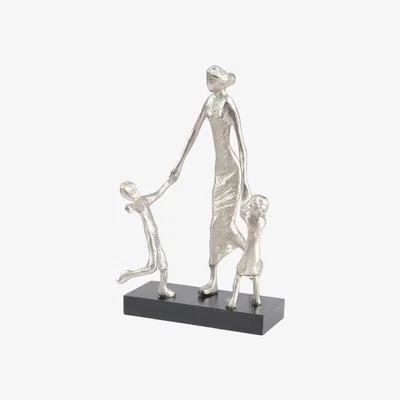 Olivia's Libra Mother Playing with Children Sculpture