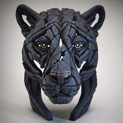 Downtown Edge Panther Bust Sculpture