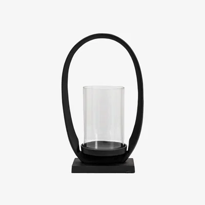 Downtown Hooper Small Lantern - Black
