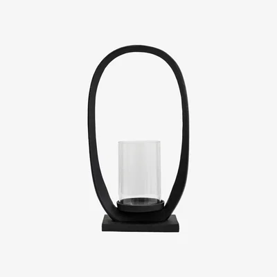 Downtown Hooper Large Lantern - Black