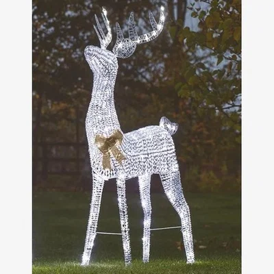 Downtown Smart Garden GlitterTwist Reindeer 140cm - Silver