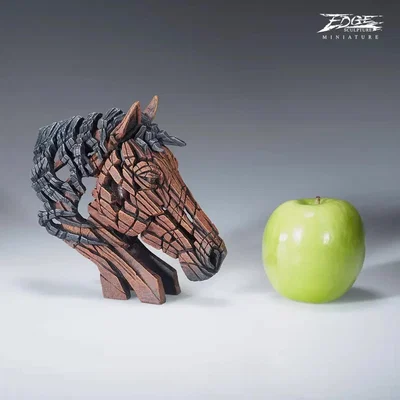 Downtown Edge Horse Bust Miniature Sculpture