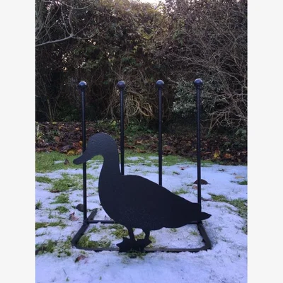 Downtown Poppy Forge 2 Pair Boot Rack - Duck In Black