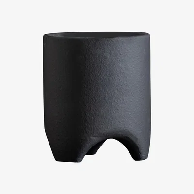Downtown Jax Medium Textured Planter - Black