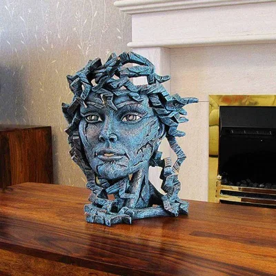 Downtown Edge Teal Venus Bust Sculpture