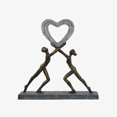 Downtown Libra Uplifting Hearts Sculpture, Heart Print