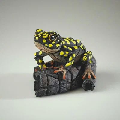 Downtown Edge Sculpture African Frog Yellow Spot