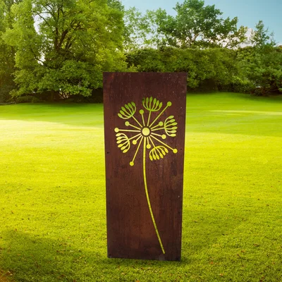 Downtown Poppy Forge Dandelion Decorative Garden Screen - Large