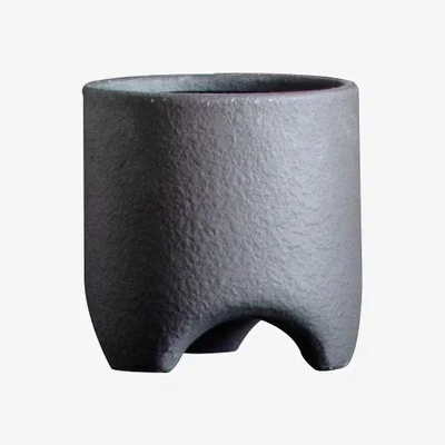 Downtown Jax Small Textured Planter - Black