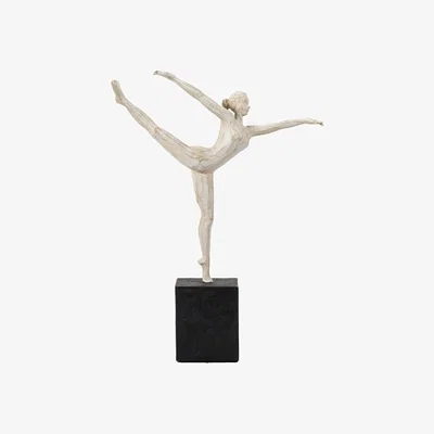 Downtown Ballerina Balance Sculpture In Grey