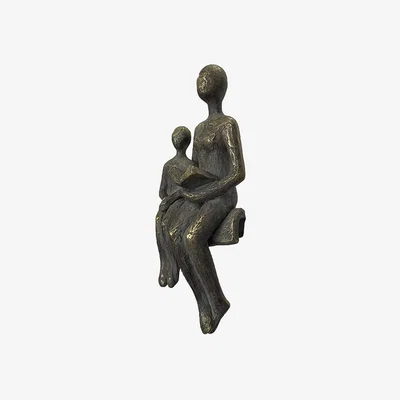 Perch and Parrow Story Pot Hanger in Antique Bronze, Set of Two