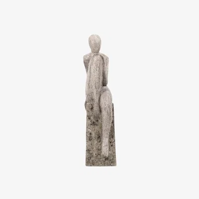 Perch and Parrow Daydream Sculpture in Antique Stone