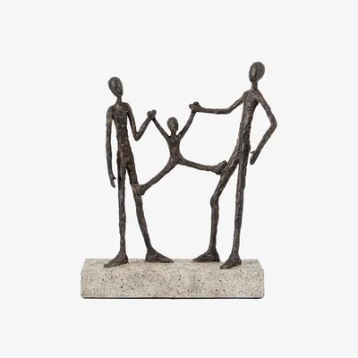 Perch and Parrow Happy Family Sculpture