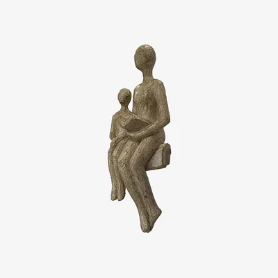 Perch and Parrow Story Pot Hanger in Antique White, Set of Two