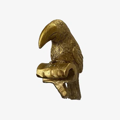 Perch and Parrow Tippi Toucan Pot Hanger in Gold, Set of Two