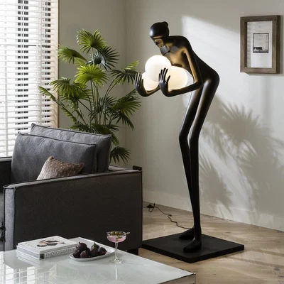 Quatropi ExDisplay Quatropi Large Sculpture Floor Lamp Silhouette Feature 190cm - Bubble LED Light
