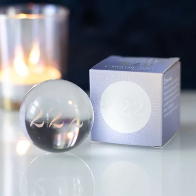 The Range 222 Angel Number Crystal Ball For Divine Guidance - Grey