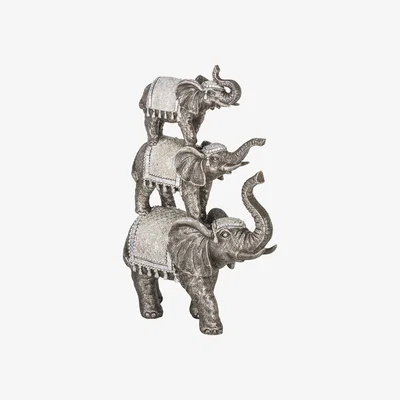 The Range Silver Stack of Elephants - Silver