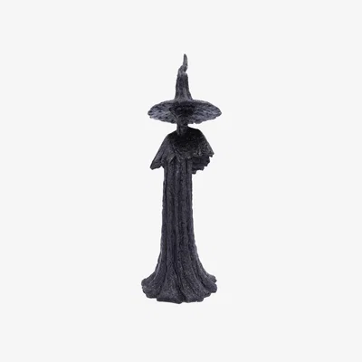 The Range Talyse Black Glittered Forest Witch Ornament - 30cm