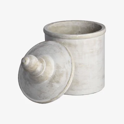 The Range Vintage Charm Storage Canister For Home Decor - White