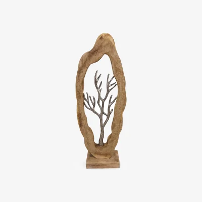 The Range Branch Totem Tree sculpture - Brown