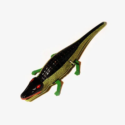 The Range CROCODILE - Retro Tin Wind Up Clockwork Collectable Ornament - Green