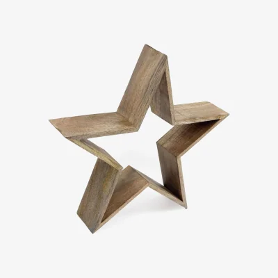 The Range Rustic Wooden Star Home Decor Accent - Brown
