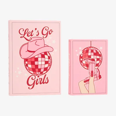 The Range Set of 2 Cowgirl Book Boxes - Pink