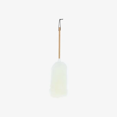The Range Lambswool Duster with Solid Wooden Handle - Natural