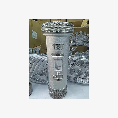 The Range Crushed Diamond Letter Box Ornament - Silver