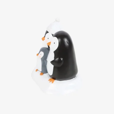 The Range Penguin Family Winter Wonderland Resin Ornament - Multicolor